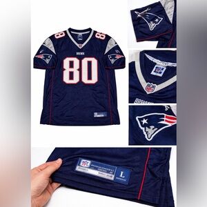 Troy Brown Reebok New England Patriots NFL Jersey Men’s Size L-vintage Blue